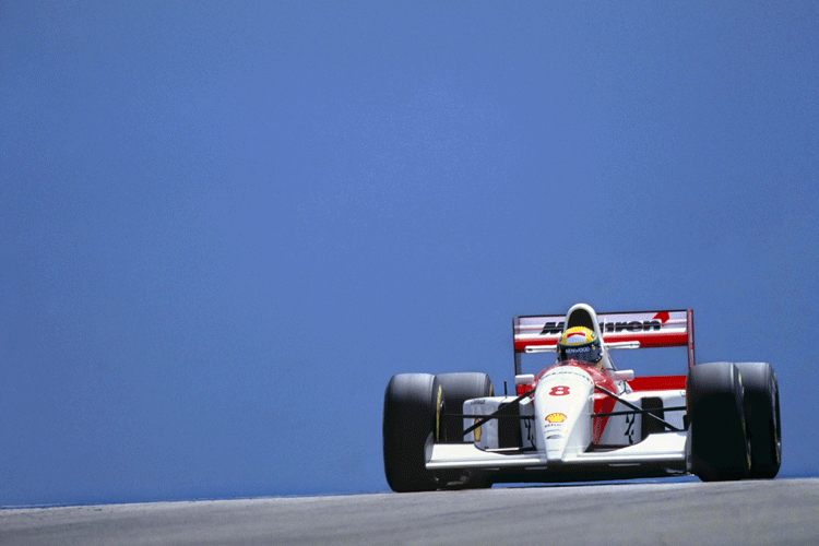 Ayrton Senna im MP4/8