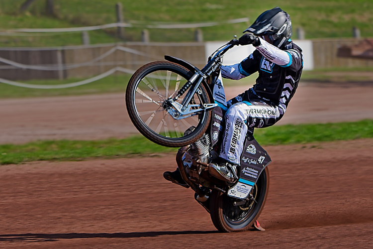 Erik Riss beim Training in Herxheim