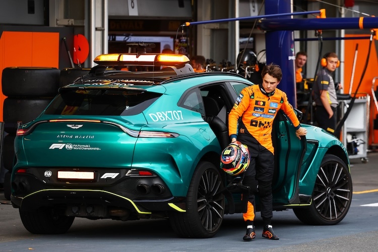 Oscar Piastri kehrte im falschen Auto an die McLaren-Box zurück