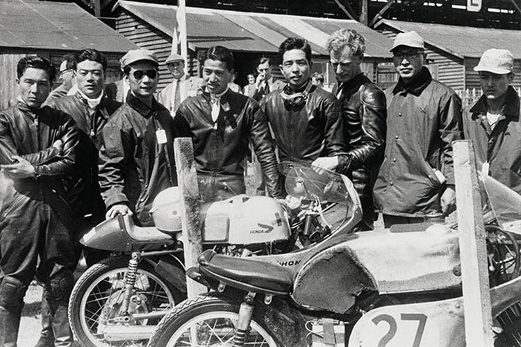 Das Honda-Team 1959 auf der Isle of Man
