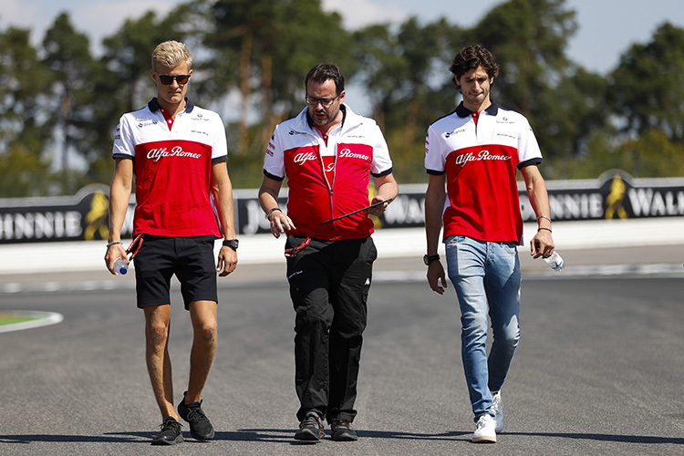 Das Sauber-Team 2019? Marcus Ericsson und Antonio Giovinazzi (links und rechts) in Hockenheim