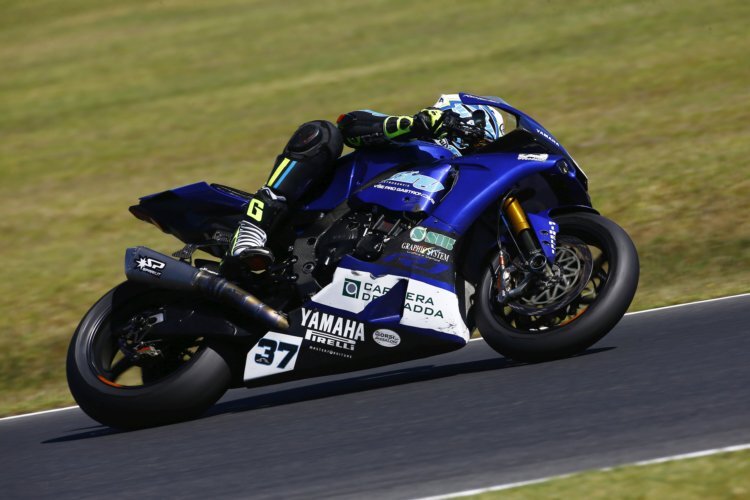 Die Yamaha R1 von Guandalini läuft nicht ohne Probleme