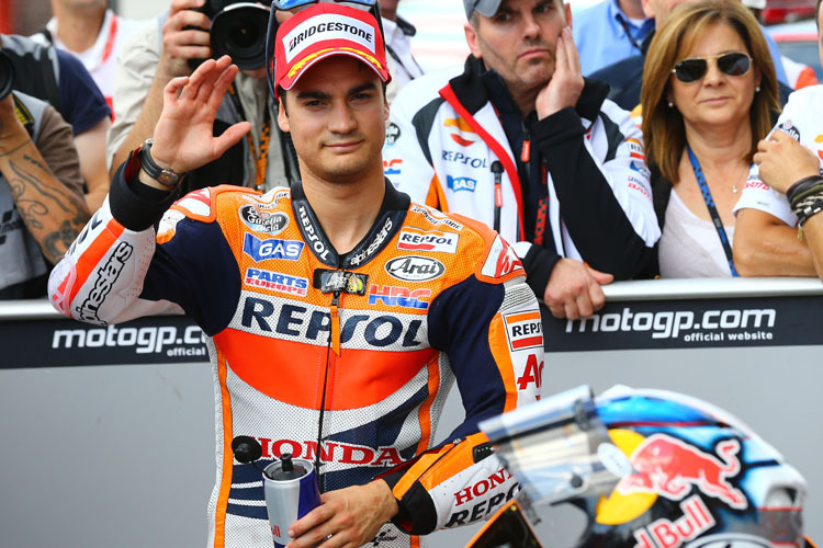 Dani Pedrosa nach seiner ersten Pole in dieser Saison