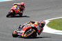 Dani Pedrosa konnten den Vorsprung auf Marc Márquez das ganze Rennen konstant halten