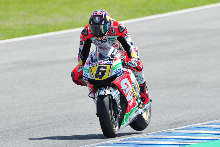 Stefan Bradl endlich auf trockener Piste