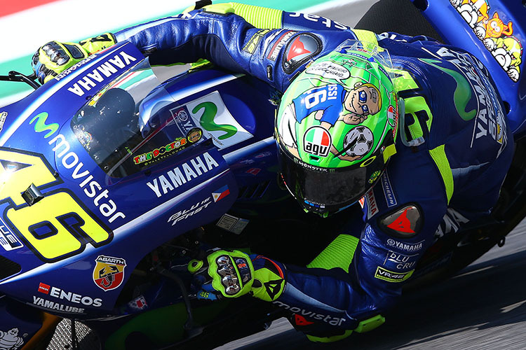 Valentino Rossi startet am Sonntag von Platz 2 in seinen Heim-GP
