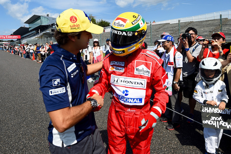 Felipe Nasr und der falsche Senna in Suzuka 2016