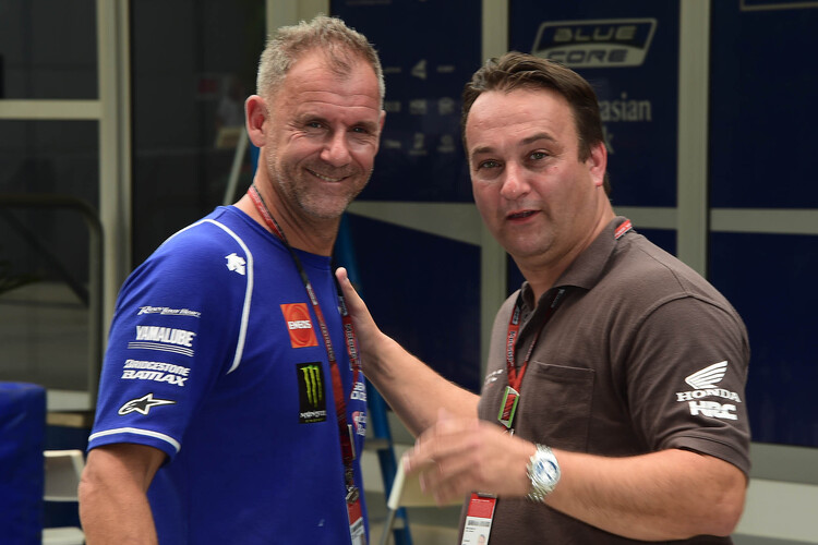 Yamaha-Teammanager Wilco Zeelenberg mit RW Racing-Teamchef Jarno Janssen