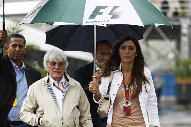 Bernie Ecclestone und seine Gattin Fabiana