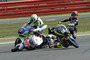 Silverstone, 1. Training: Sucipto (97) hat Louis Rossi umgerissen, Krummi kippt als Nächster um