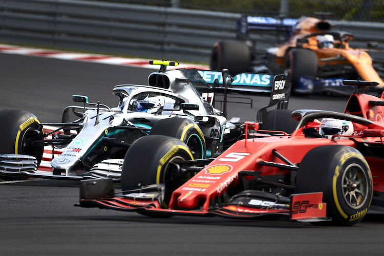 Sebastian Vettel gegen Valtteri Bottas in Ungarn
