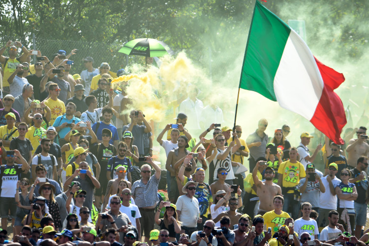 Die Emotionen der «tifosi» in Misano: 2020 wird das Bild in jedem Fall ein anderes sein