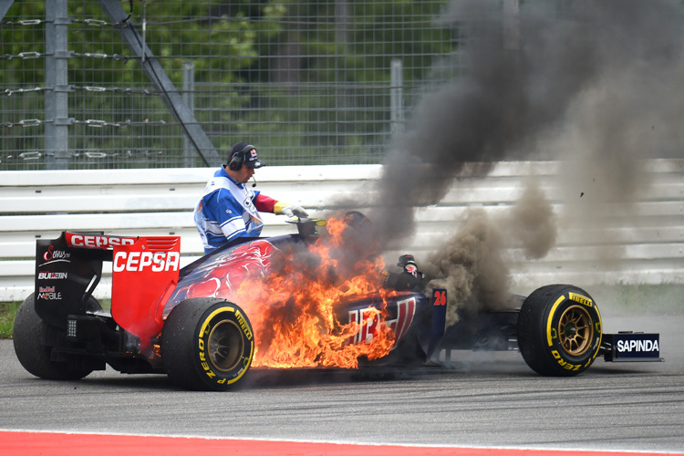 Pechvogel Daniil Kvyat in Hockenheim