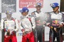Martin Järveoja und Ott Tänak (links) auf dem Podium