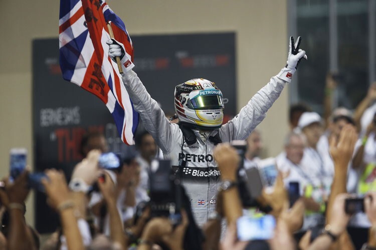 2014 wurde Lewis Hamilton in Abu Dhabi Weltmeister