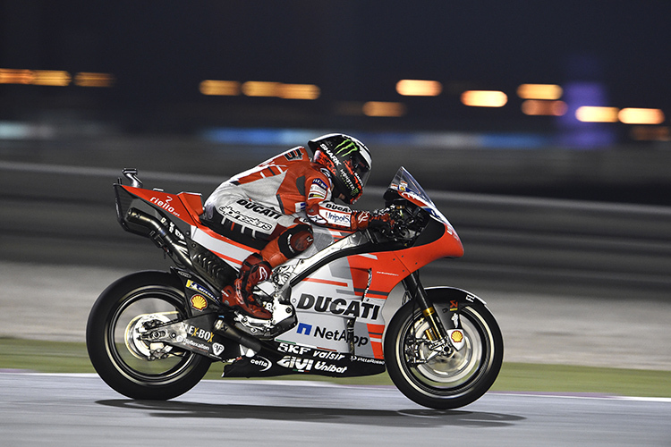 Jorge Lorenzos Ducati quälten am Samstag Elektronikprobleme