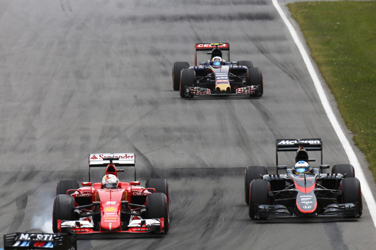 Sebastian Vettel gegen Fernando Alonso
