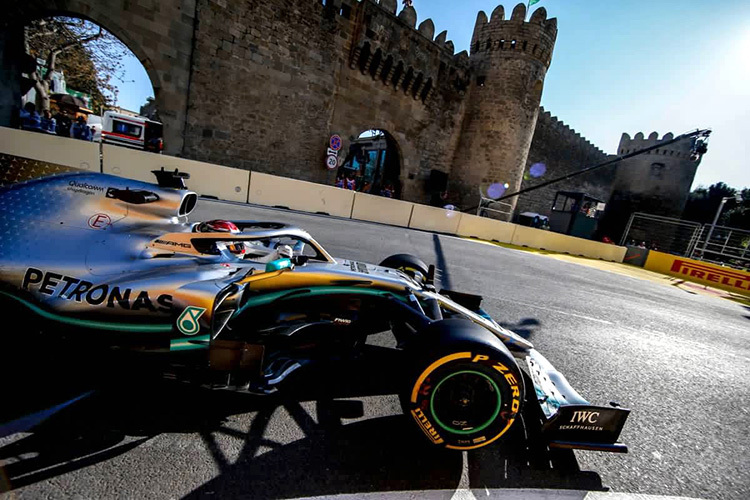 Lewis Hamilton in Baku