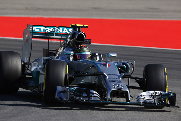 Nico Rosberg drehte mit 1:19,131 min die schnellste Runde im ersten freien Training auf dem Hockenheimring