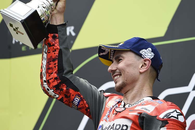 Jorge Lorenzo gewann auch in Montmeló