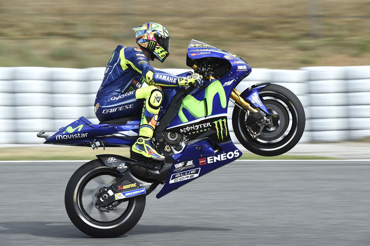 Valentino Rossi auf der Yamaha M1