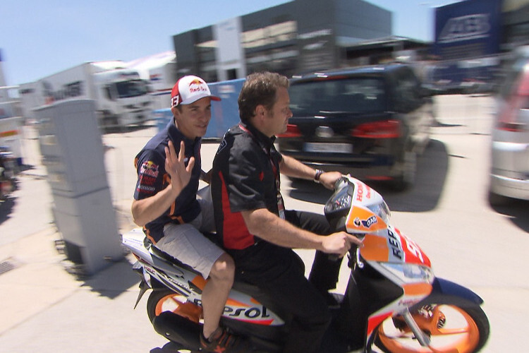 Emilio Alzamora und Marc Márquez in Jerez