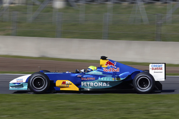 Leider blieben Petronas und die Credit Suisse nicht: Felipe Massa 2004