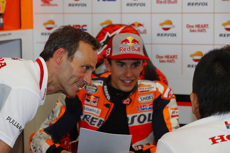 Alberto Puig mit Marc Márquez