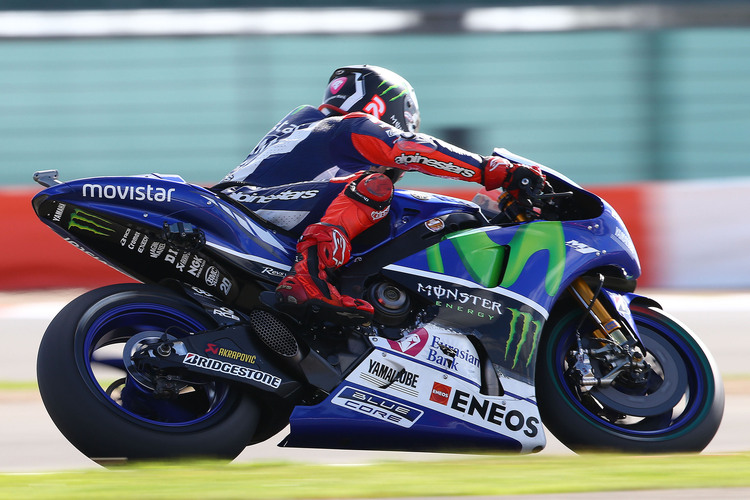 Jorge Lorenzo in Silverstone auf der Movistar-Yamaha