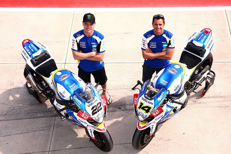 Alex Lowes (li.) und Randy de Puniet