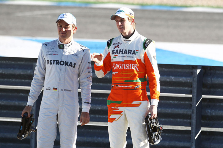 Die beiden Nico – Rosberg und Hülkenberg