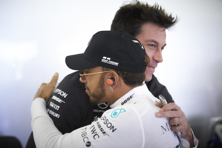 Toto Wolff und Lewis Hamilton