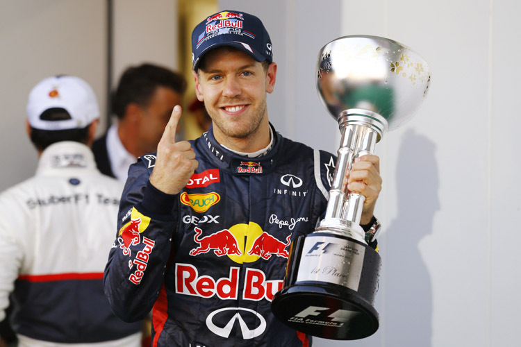 Vettel gewinnt sein drittes Rennen 2012