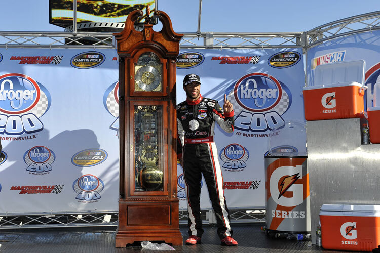 Darrell Wallace Jr. feiert seinen ersten Sieg