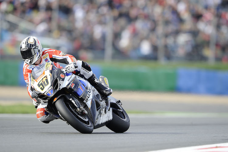 2010 – Sylvain Guintoli mit der Alstare Suzuki in Magny-Cours