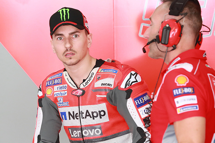 Jorge Lorenzo (li.) wollte mit Ducati mehr erreichen