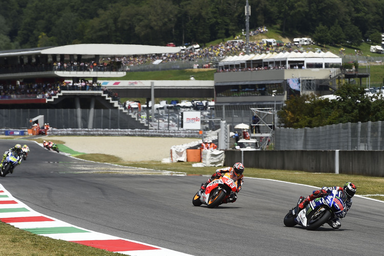 Mugello-Rennen: Jorge Lorenzo führt vor Márquez, an dritter Stelle Rossi