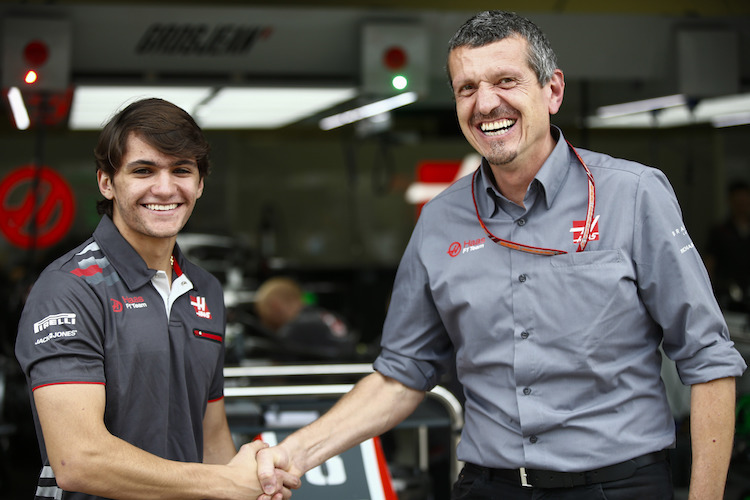 Günther Steiner mit Pietro Fittipaldi