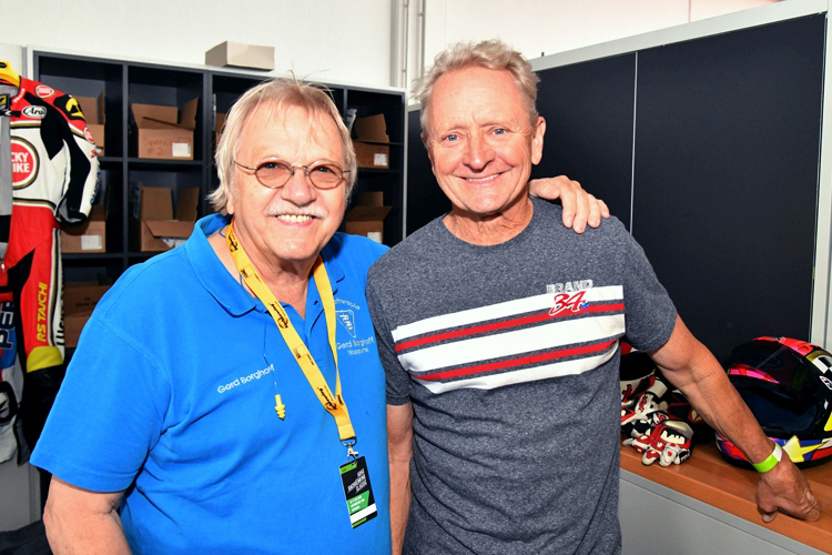 Wiedersehen am Wochenende: Gerd Borghoff und Kevin Schwantz