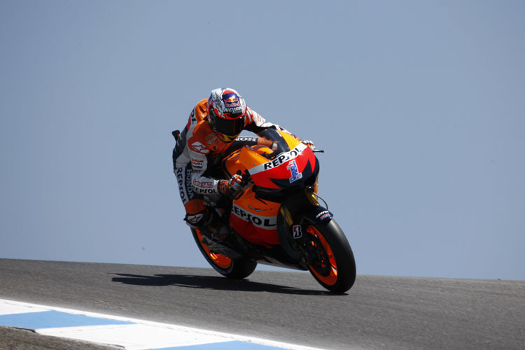 Casey Stoner: der Pole-Angriff scheiterte