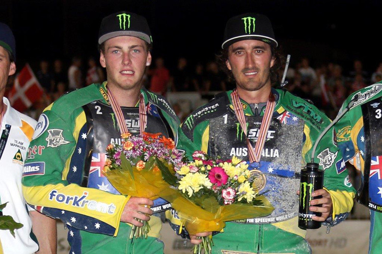 Die besten Freunde: Darcy Ward (li.) und Chris Holder