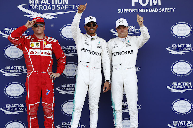 Räikkönen, Hamilton, Bottas
