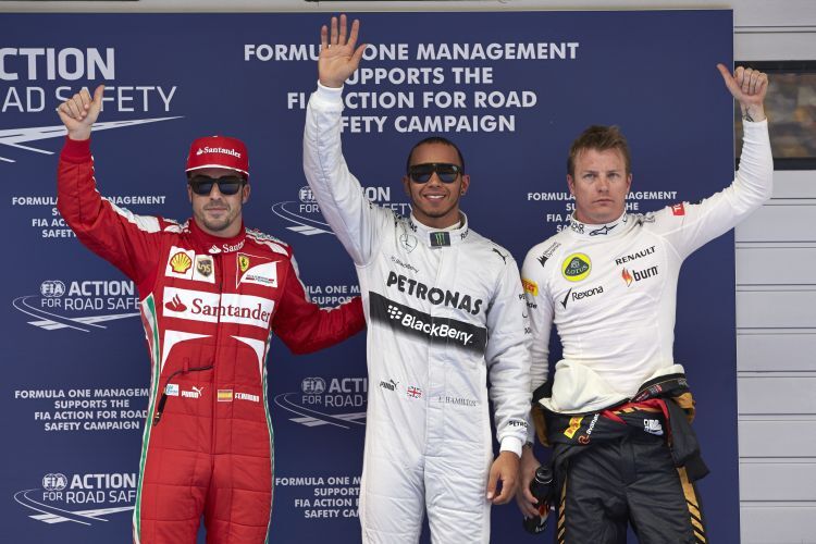 Alonso, Hamilton & Raikkönen
