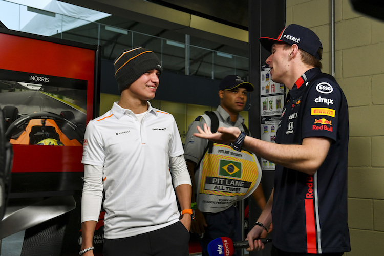 Lando Norris und Max Verstappen