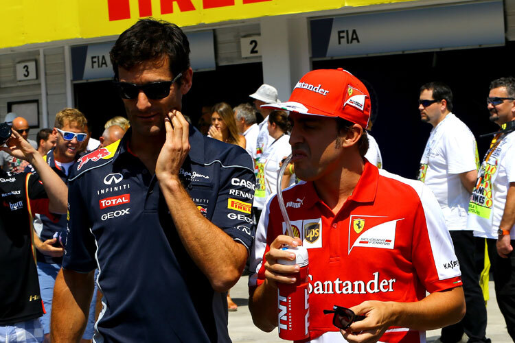Mark Webber und Fernando Alonso