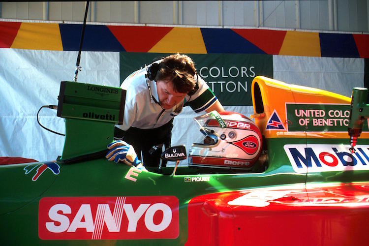 Barnard 1990 am Benetton von Nelson Piquet