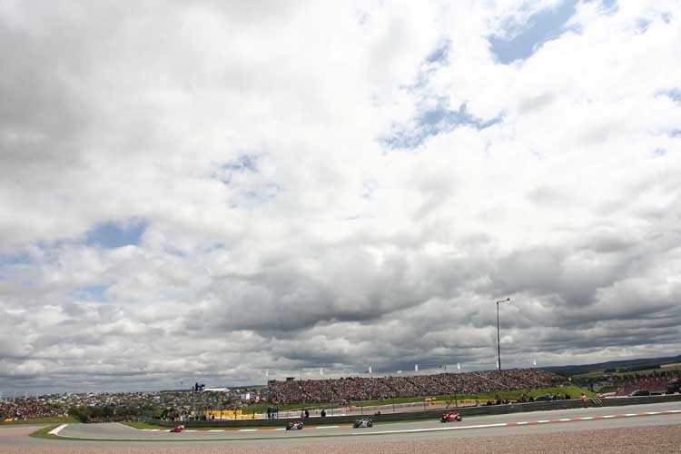 MotoGP-Action beim Sachsenring-GP 2009