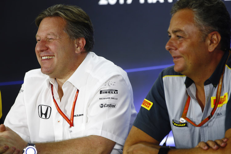 Zak Brown und Mario Isola