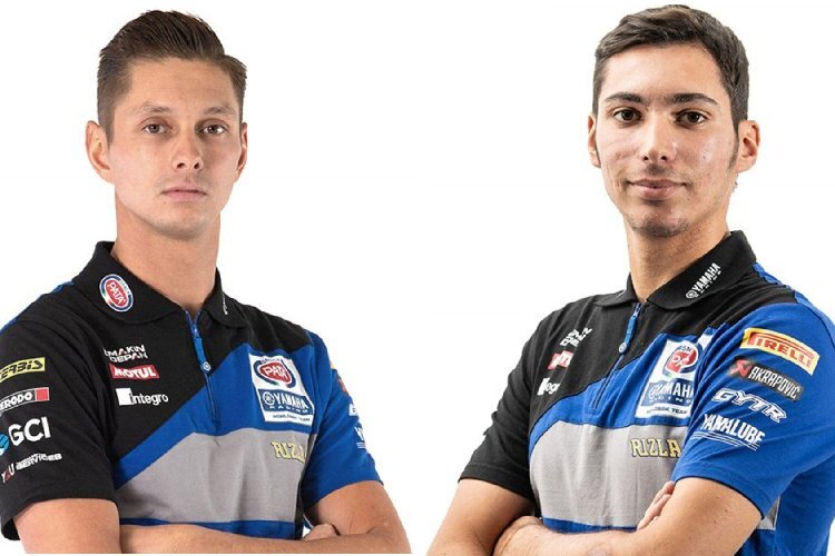 Die Yamaha-Werkspiloten 2020 Michael van der Mark und Toprak Razgatlioglu (v.l.)