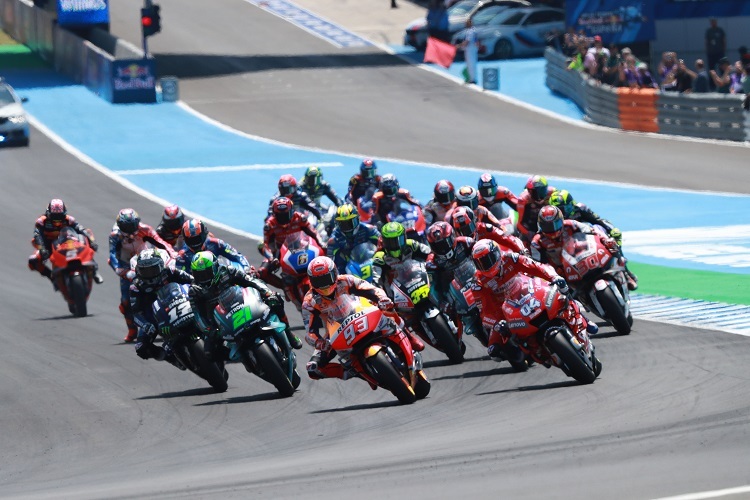 Das MotoGP-Rennen beginnt am Sonntag um 14 Uhr